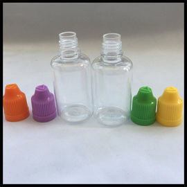 China van het Sapflessen van 30ml Vape van het het HUISDIERENdruppelbuisje de Flessen Kindveilige Plastic Flessen leverancier
