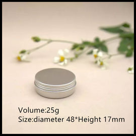 China 25g van de de Containerdouane van de roomkruik Zilveren Kleine Ronde het Aluminiumblikken leverancier