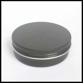 China De zwarte Kosmetische Flessen van de de Lotionroom van de Aluminiumkruik 100g met Schroefdeksels leverancier