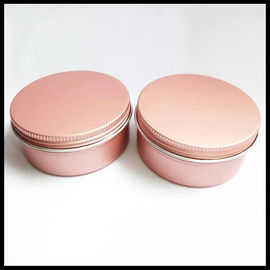 China Het roze Kosmetische Metaal van de Aluminiumkruik 100g blikt het Poeder van de Lotionroom kan in met Schroefdeksel leverancier