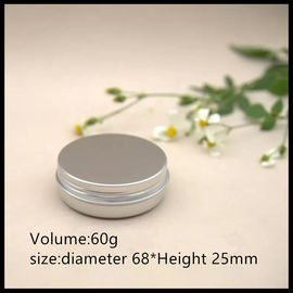 China De kosmetische Verpakkende Kruik 60g van de Aluminiumroom met Schroefdeksels poedert los Kruik leverancier
