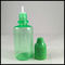 30ml de groene Plastic van het Druppelbuisjeflessen van het Flessenhuisdier Flessen van de het Sapolie met Kindveilige Stamper GLB leverancier
