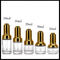 Het duidelijke de Flessen van het Glasdruppelbuisje Gemakkelijke Dragen met Gouden/Zilveren Persdeksel GLB leverancier