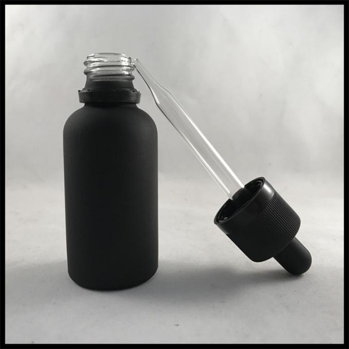 30ml de zwarte Matte van de Flessen Essentiële Oild van het Glasdruppelbuisje Fles van het het Glasdruppelbuisje