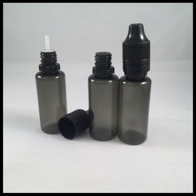 Zwarte Plastic Ejuice-van het Druppelbuisjeflessen van het Flessen15ml HUISDIER de Etherische oliefles