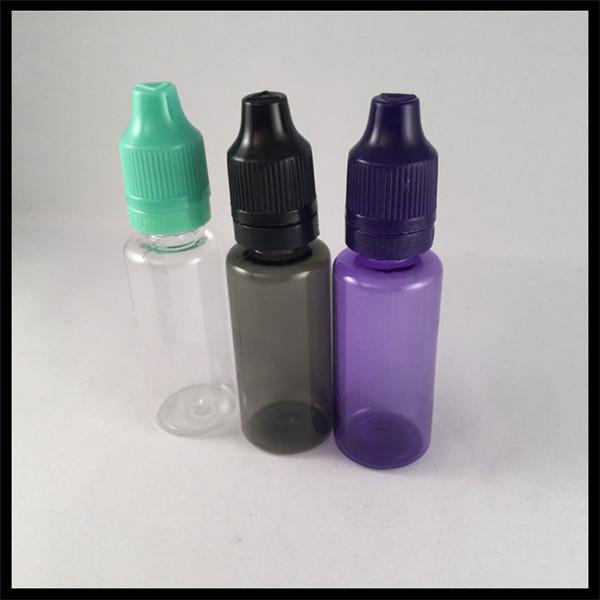Zwarte Duidelijke Druppelbuisjeflessen, de Medische Flessen van de Rang Plastic Druppelaar