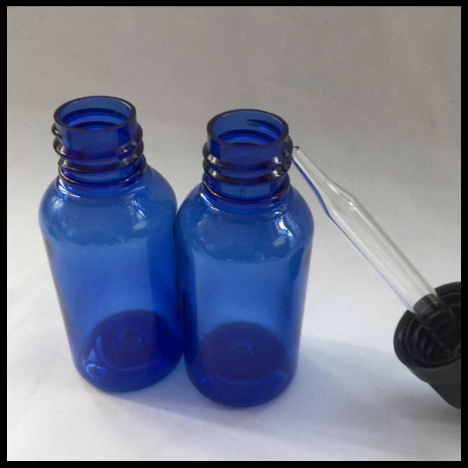Het kleine Blauw van Druppelaarflessen, Flessen van het Etherische olie de Lege Plastic Druppelbuisje