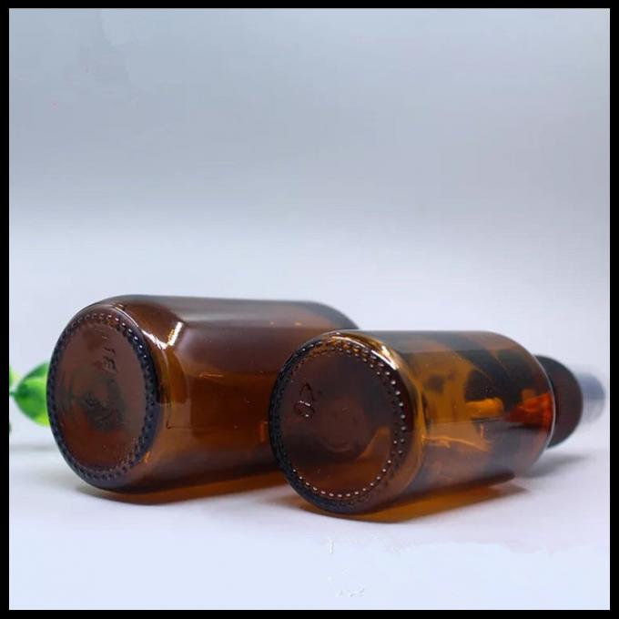 Bruine Amber Kosmetische de Flessen Zwarte GLB Kleur van de Glasnevel voor Etherische olie