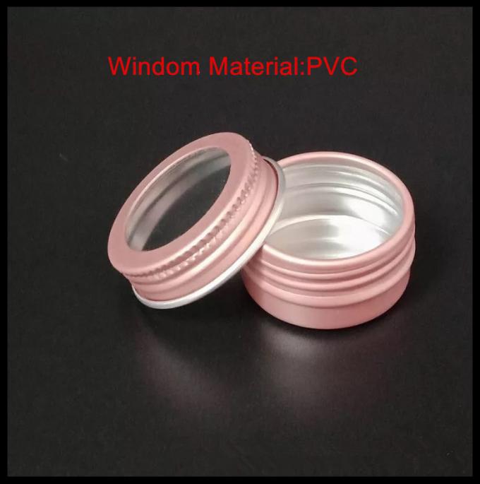 Het Windowedaluminium kan/de Doos van de Steen Roze Spijker inblikken Kosmetische verpakking