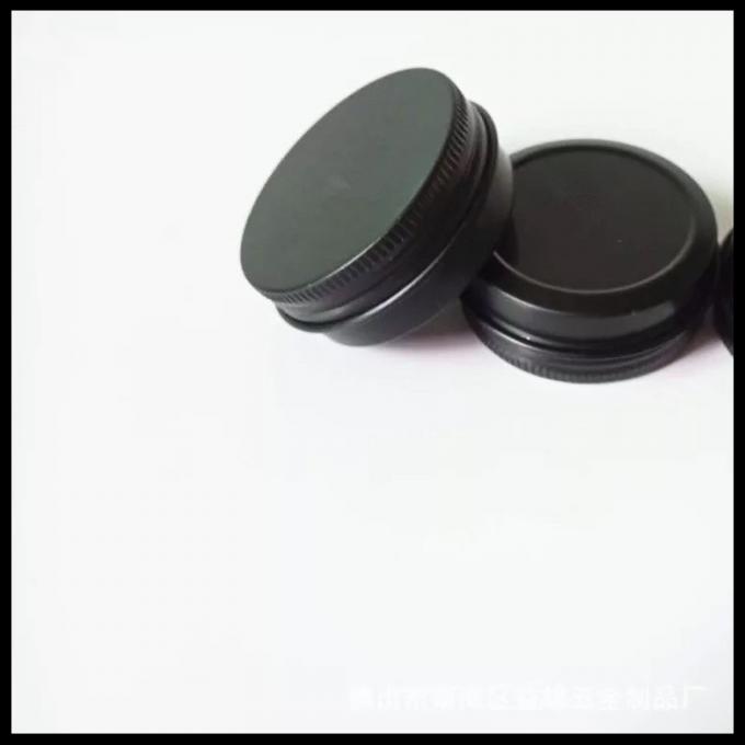30g zwarte het Aluminium Kosmetische Verpakkende Container van de Roomkruik met Schroefdeksels