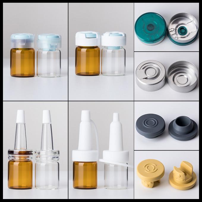 De medische Vloeibare 5ml-Containers van de Flesjes Lege Make-up met Rubberkurk knippen van GLB weg