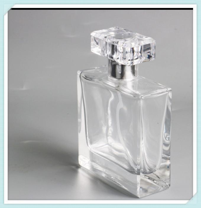 De vierkante van het de Flessen Lege Glas van de Parfumnevel Duidelijke 50ml Capaciteit van de de Verstuiverscontainer