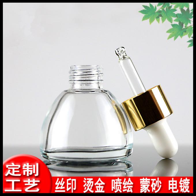 Het Flessenglas Materieel 15ml/20ml/30ml Schroefdeksel van de pagode Kegel Kosmetisch Steekproef