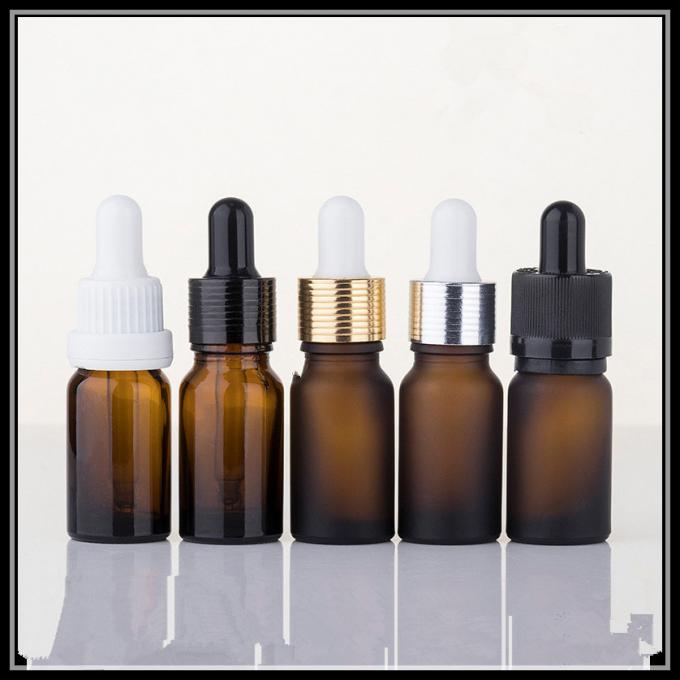 De amber10ml-Flessen van het Glasdruppelbuisje, Parfum Kosmetische Container om Vorm